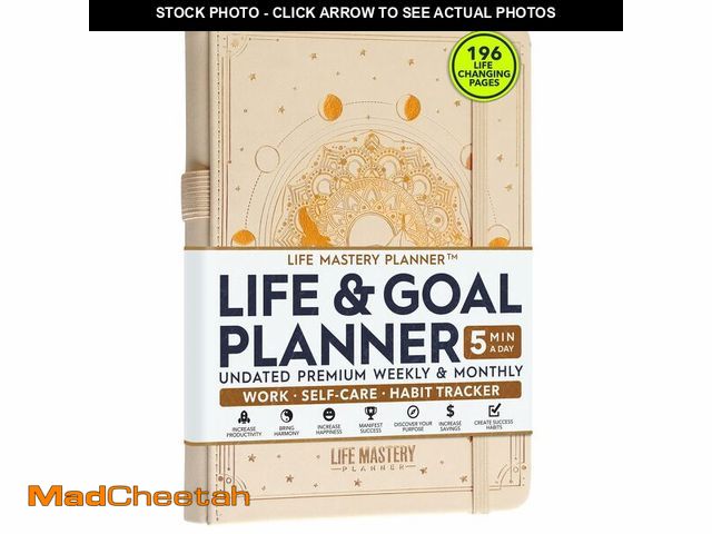 Lot 74-13627084 - Life Mastery Planner - A 12 Month Journey to Crush Your Goals, Increase Productivity, Passion, Succe...