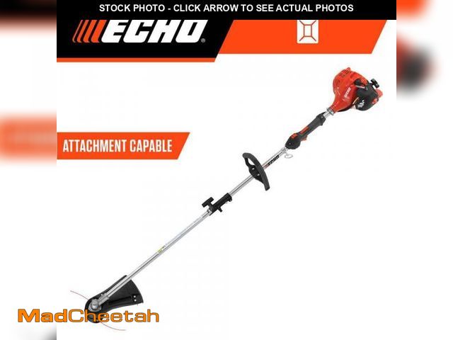 Lot 74-12425217 - ECHO 21.2 cc Gas 2-Stroke Attachment Capable Straight Shaft String Trimmer with 17 in. Swath and Spe...