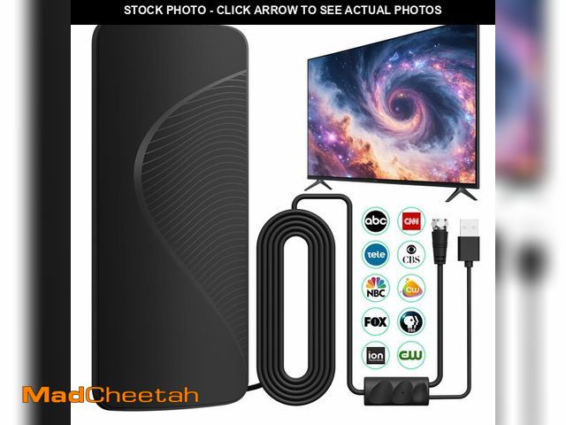 Lot 74-14205230 - 2026 Upgraded TV Antenna: TV Antenna Indoor for Local Channels with Amplifier, 3000+ Miles Long-Rang...