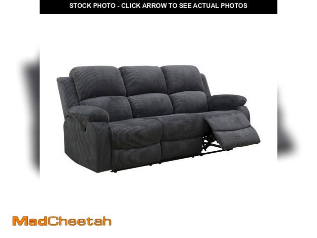 Lot 74-12140094 - (MISSING SIDE GUARDS FOR BACKREST) Sarvar 2 - Piece Premium Fabric Pillow Top Arms Manual Reclining ...