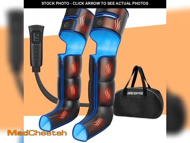 Lot 74-12076463 - BIEAMA Leg Massager with Heat and Compression, FSA HSA Eligible, Foot Calf &amp; Thigh Air Massager ...