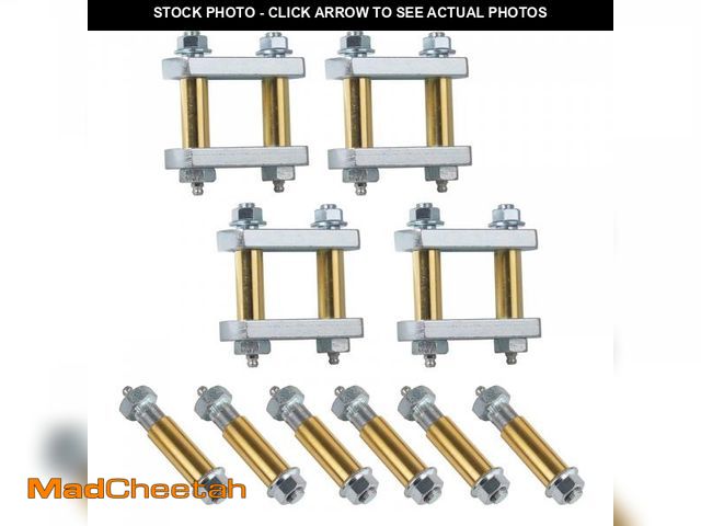 Lot 74-12307632 - Heavy Duty Shackle Upgrade Kit Compatible with CRE3000 Stock and Equaflex 2.25" Shackles Tandem Axle...