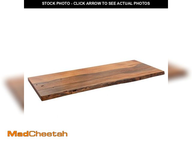 Lot 74-13047124 - PIPE DECOR 48 in. x 16 in. x 1.25 in. Sunset Cedar Stain Restore Console Table Wood Top - UNUSED