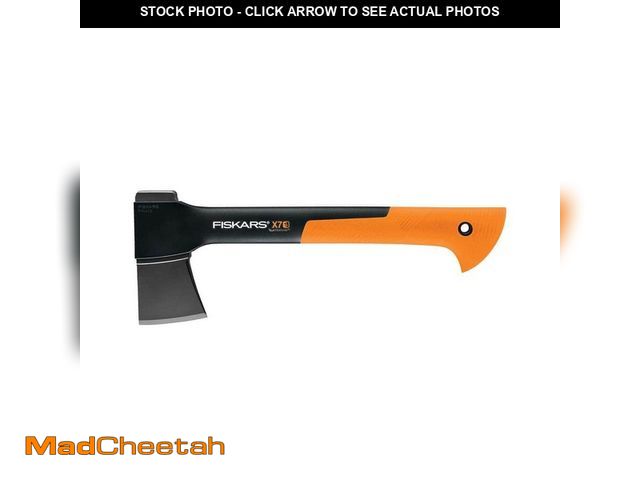 Lot 74-12584681 - *SCRATCHED* Fiskars X7 1.4 lb Hatchet Camping Axe with 14 in. Shock-absorbing Handle *SCRATCHED*  - ...
