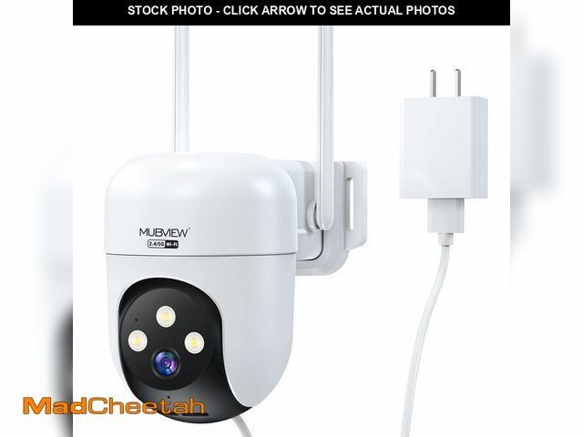 Lot 74-14429623 - MUBVIEW 360ÃÂ° Wireless Outdoor Security Camera, IP66, Dual-Band WiFi - UNUSED