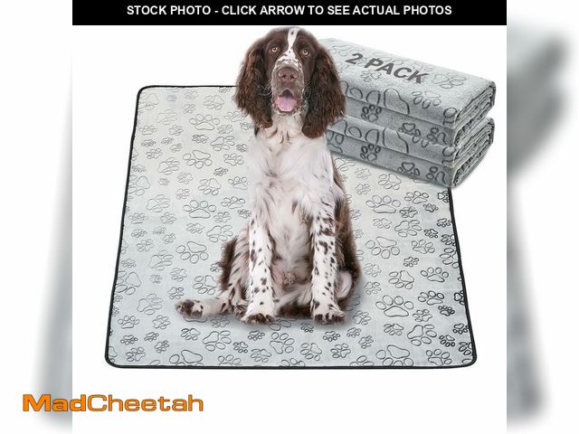 Lot 74-13547500 - Qeils Reusable Puppy Pads, 2 Pack Washable Pee Pads for Dogs, Non Slip Wee Wee pad, Absorbent and Le...