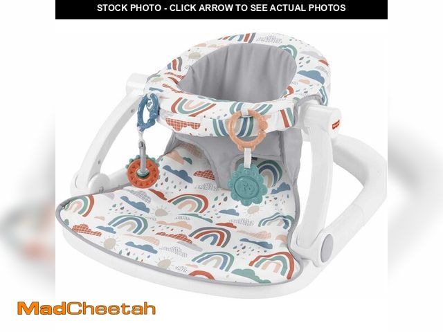Lot 74-13542946 - Fisher-Price Portable Baby Chair Sit-Me-Up Floor Seat with Developmental Toys &amp; Machine Washable...