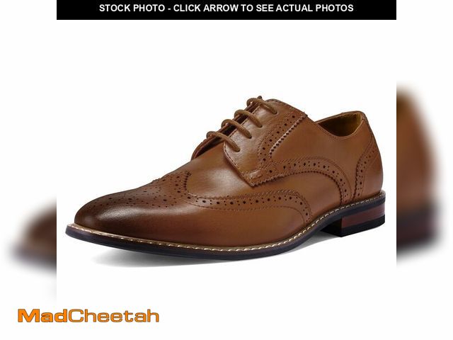 Lot 74-14211252 - MERIDOS Men's Dress Shoes Formal Business Classic Lace Up Wingtip Oxford Shoes - USED