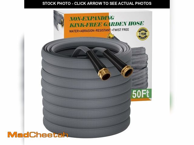 Lot 74-14334339 - Garden Hose 50 FT, Non-Expanding Water Hose, Ultra-Light &amp; Flexible, Burst-Resistant, Kink-Free,...