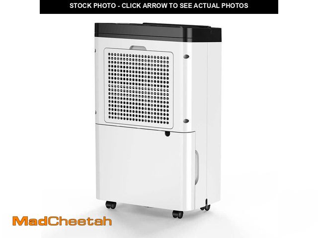 Lot 74-14306729 - Edendirect 50 pt. 4,500 sq. ft. Dehumidifier for Basement with Drain Hose, Bucket, 35dB Sleep Mode, ...