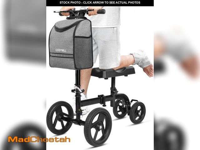 Lot 74-12490664 - COSYWILL Steerable Knee Scooter,Knee Walker Scooter for Adults with 10" Front Wheels,Foldable Knee S...