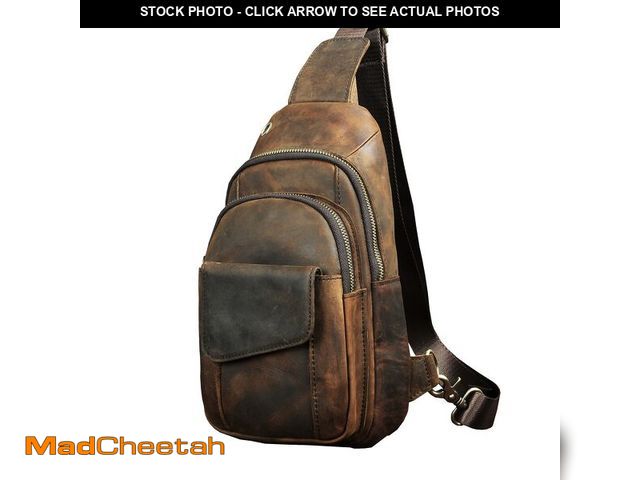 Lot 74-14149649 - Le'aokuu Men Outdoor Casual Travel Hiking Tea Crossbody Chest Sling Bag Rig One Shoulder Strap Bag B...