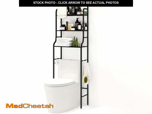 Lot 74-13780363 - SUSUZI Over The Toilet Storage Shelf 3-Tier Bathroom Organizer Rack Metal Bath Shelves Space Saver F...