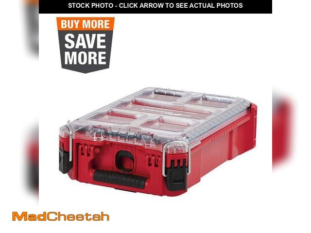 Lot 74-13062453 - Milwaukee PACKOUT 5-Compartments Small Parts Organizer - UNUSED