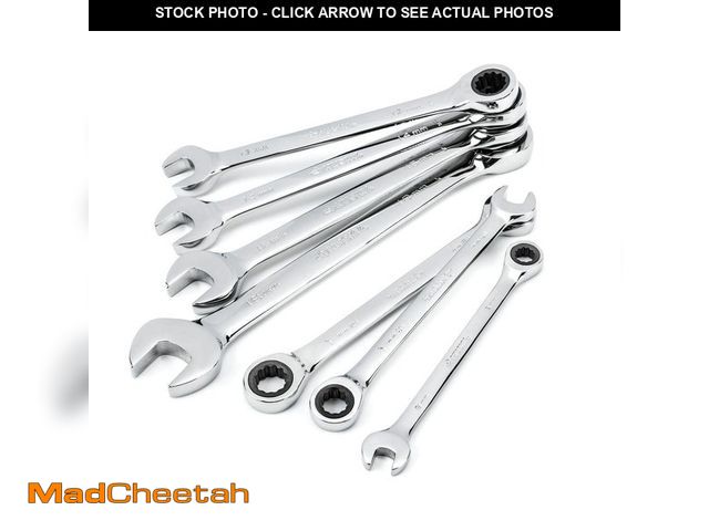 Lot 74-14182281 - Husky Ratcheting MM Combination Wrench Set (7-Piece) - UNUSED