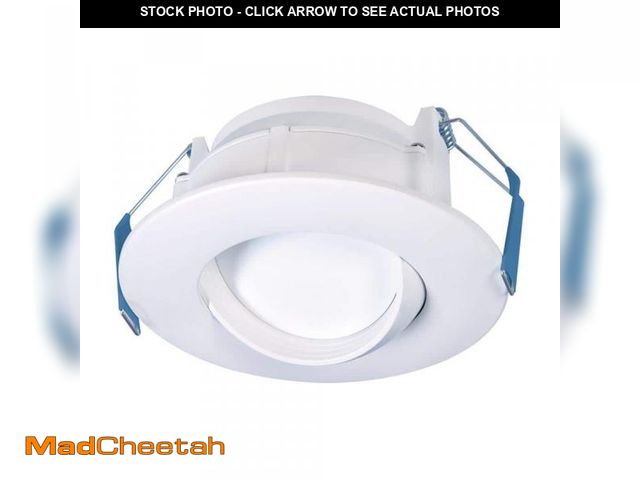 Lot 74-12258583 - HALO RA 4 in. Adjustable CCT Canless IC Rated Dimmable Indoor, Outdoor Integrated LED Recessed Light...