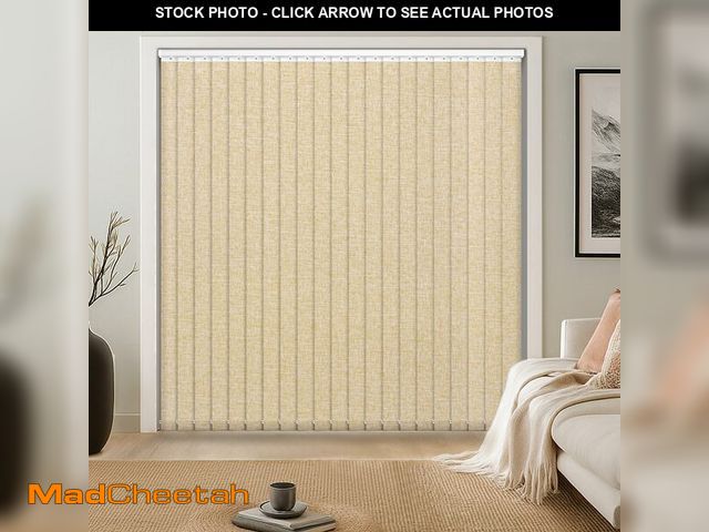 Lot 74-14061500 - LazBlinds Room Darkening Vertical Blinds Replacement Slats Ã¢â¬â Polyester Fabric for Sliding Gla...