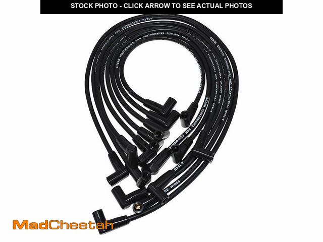 Lot 74-14144786 - A-Team Performance Spark Plug Wire Set - Black 90-Degree Boot - High-Temp Heavy Duty - 8.0mm Silicon...