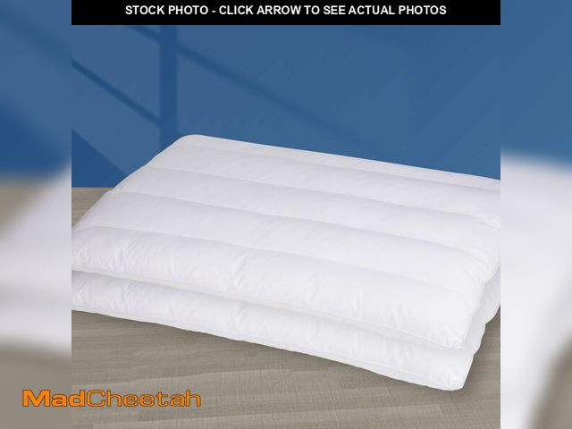 Lot 74-14270064 - MINUPWELL 2 Packs Ultra Flat Pillows for Sleeping Thin, 7D High Support 2.5 inch Height Ultra Thin P...