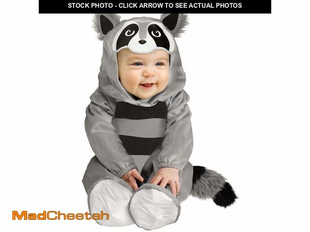 Lot 74-12700910 - Fun World Baby Raccoon Toddler Costume, Small - USED