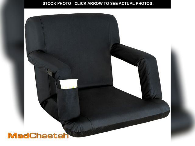 Lot 74-12568969 - Nova Microdermabrasion 20.5"/25" Wide Stadium Seat for Bleachers w/Back Support Padded Cushion Porta...