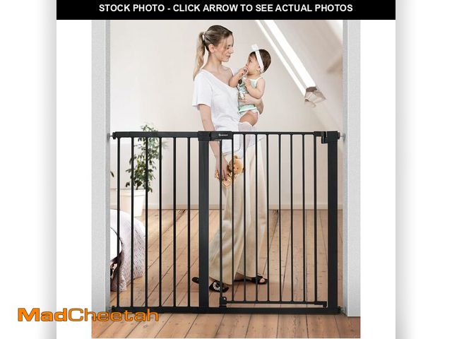 Lot 74-13733630 - COMOMY 36" Extra Tall Baby Gate for Stairs and Doorways - Fits 29.5" to 48.8" Wide Openings, Auto Cl...