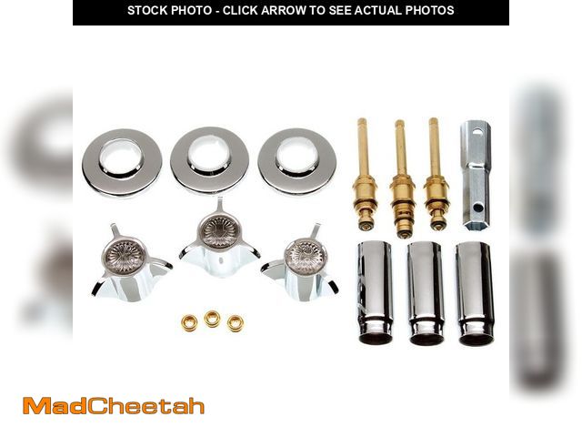 Lot 74-14329061 - DANCO Tub/Shower 3-Handle Remodeling Trim Kit for Sayco in Chrome - UNUSED