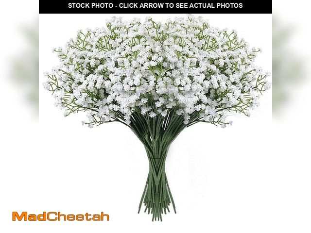Lot 74-14150018 - LYLYFAN Babys Breath Artificial Flowers,18 Pcs Gypsophila Faux Flowers for Wedding Party Home Garden...