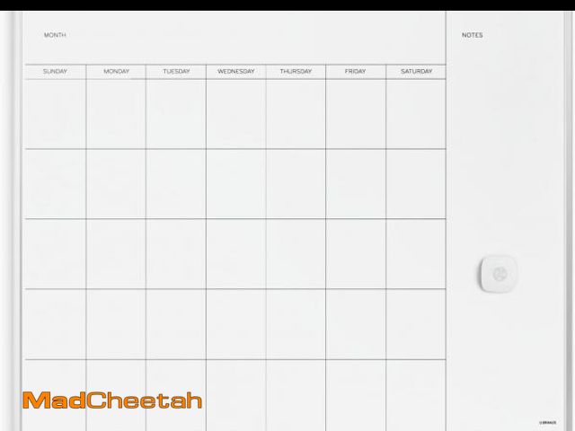 Lot 74-12400204 - U Brands Magnetic Dry Erase Calendar Whiteboard for Wall, 23"x17", Dry Erase Board Calendar with Sil...