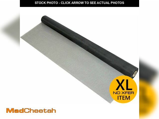 Lot 74-12567769 - Fiberglass Screen Roll - 96 inch x 100 feet - for Window, Door, Porch or Patio - UNUSED