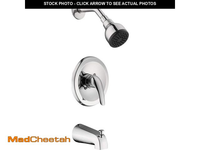 Lot 74-12683305 - (MISSING HARDWARE) Glacier Bay Aragon Single-Handle 1-Spray Tub and Shower Faucet in Chrome (Valve I...