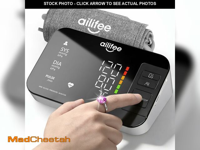 Lot 74-13621680 - AILIFEE Upper Arm Blood Pressure Monitors for Home Use, Automatic Upper Blood Pressure Monitor,3454s...