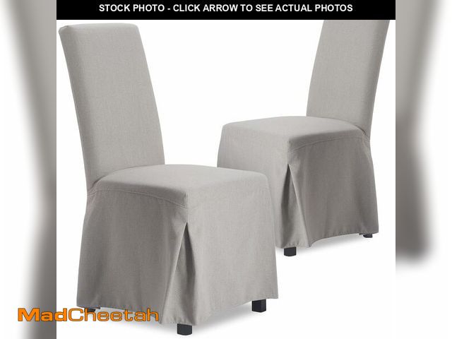 Lot 74-12760118 - Finch Hayes Parsons Upholstered Dining Chairs with Removable Skirted Slipcover for Kitchen &amp; Din...