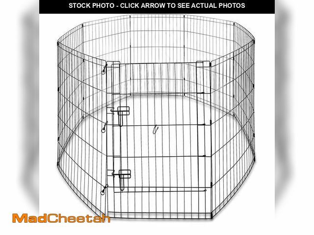 Lot 74-12858223 - Vibrant Life Portable Wire Play Pen for Pets, Customizable, Foldable, 8 Panels, One Door, 36" Tall -...