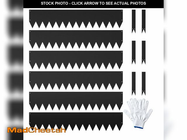 Lot 74-13779283 - Garvee 40" x 8" Garden 6 Pack Cor-Ten Steel Landscape Edging w/Paint Finish - Strips - Hammer-in Gau...