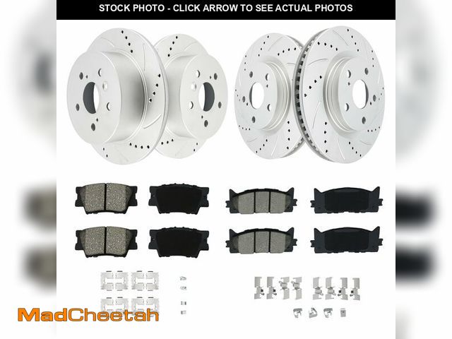 Lot 74-13580634 - Betthand Front+Rear Brakes and Rotors 11.65''+11.06'' Geomet Replace for 07-11 Toyota Camry, 08-11 A...