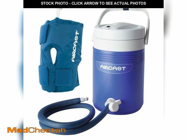Lot 74-14348481 - Aircast Cryo/Cuff Cold Therapy: Knee Cryo/Cuff with Non-Motorized (Gravity-Fed) Cooler, Medium - UNU...
