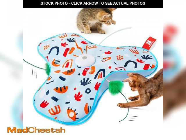 Lot 74-12051618 - Potaroma Hide and Seek Interactive Cat Toys, Moving Concealed Wand Feather, Automatic Chargeable Ind...