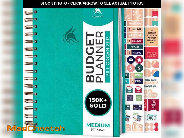 Lot 74-12304954 - Clever Fox Budget Planner &amp; Monthly Bill Organizer With Pockets. Expense Tracker, Budgeting Jour...