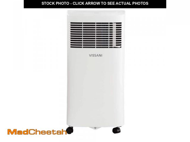 Lot 74-12472624 - Vissani 5,000 (DOE) BTU 115-Volt Portable Air Conditioner for 150 sq. ft. Rooms Dehumidifies and Rem...