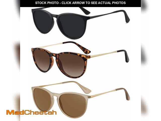 Lot 74-14215326 - WOWSUN Retro Polarized Sunglasses Womens Trendy Round Classic Glasses - UNUSED