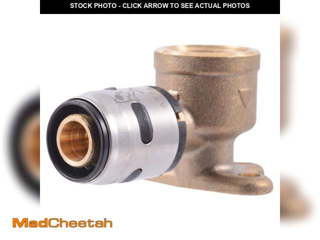 Lot 74-14327709 - SharkBite 1/2 in. Push-to-Connect EVOPEX Brass 90-Degree Drop Ear Elbow Fitting (6-Pack) - UNUSED