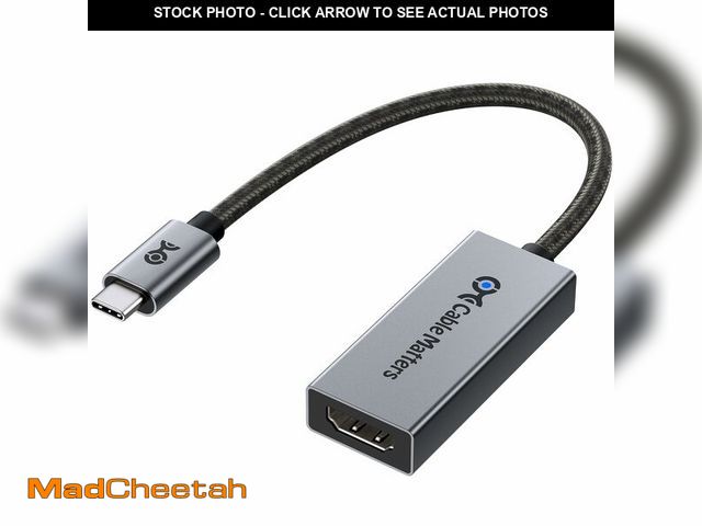 Lot 74-14145693 - Cable Matters 48Gbps Unidirectional USB C to HDMI 2.1 Adapter, Supports 8K 60Hz / 4K 240Hz HDR, Thun...