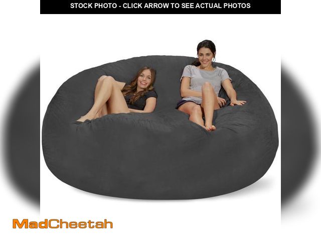Lot 74-12392502 - Chill Sack Bean Bag Chair: Giant 8' Memory Foam Furniture Bean Bag - Big Sofa with Soft Micro Fiber ...