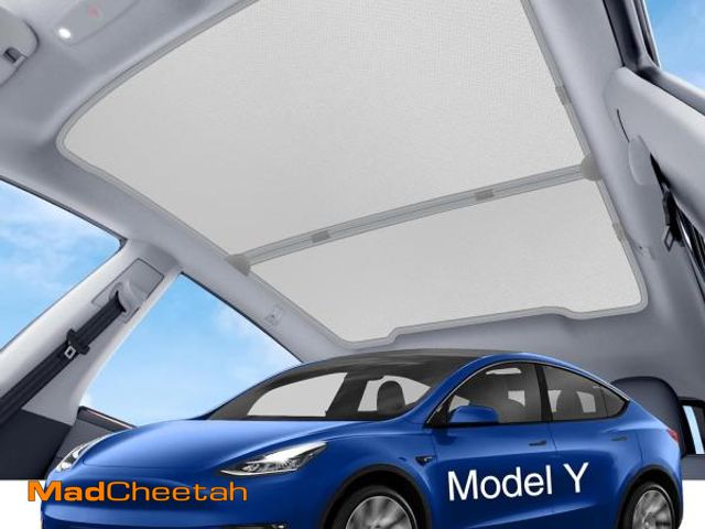 Lot 74-12507914 - 2025 Tesla Model Y Sunshade Roof, Nano Ice-Crystal Coatings Foldable Top Window Roof Shade,Insulated...
