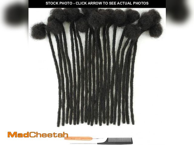 Lot 74-12325269 - Cypsin 4inch 60 Strands 100% Human Hair Dreadlock Extensions, 0.6cm Width Handmade Loc Extensions Hu...