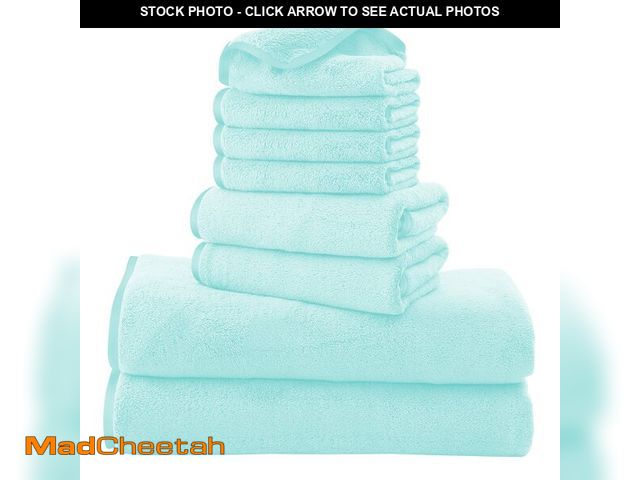 Lot 74-13567847 - Cosy Family Microfiber 8-Piece Towel Set, 2 Bath Towels, 2 Hand Towels, and 4 Wash Cloths, Ultra Sof...