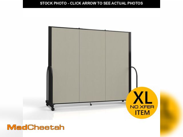 Lot 74-12689322 - Screenflex Standard Room Divider with Metal Frame, Folding Portable Partition Privacy Walls for Scho...