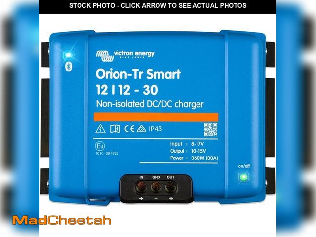 Lot 74-12585459 - Victron Energy Orion-Tr Smart DC to DC Charger (Bluetooth) - 12/12-Volt 30 amp 360-Watt - Battery Ch...