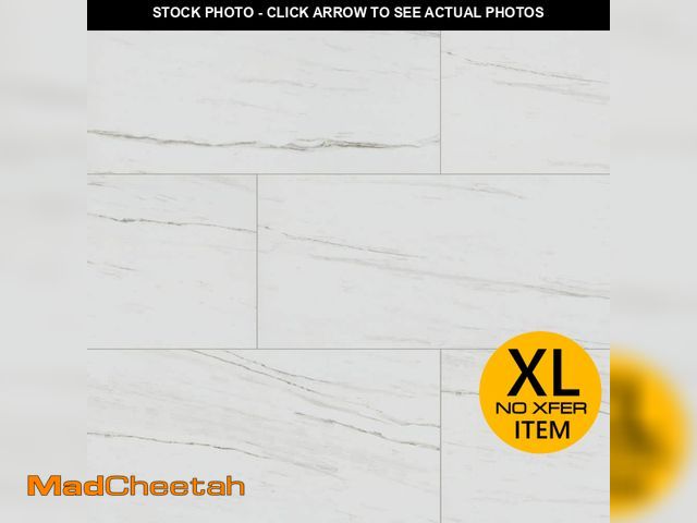 Lot 74-13047363 - MSI Valeria White 16 in. x 32 in. Matte Porcelain Marble Look Floor and Wall Tile (340.8 TOTAL SQ.FT...